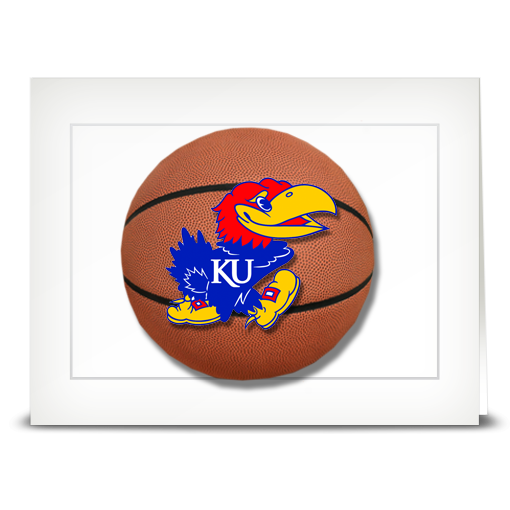 KU Jayhawk, Basketball – folded card